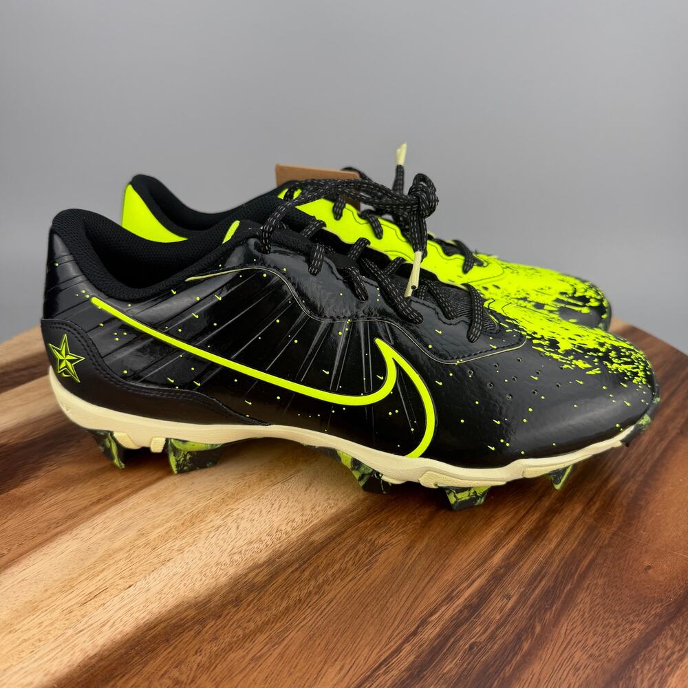 Nike Alpha Huarache Keystone 4 Baseball Cleats Men's 11 Black Lime FV6098-001